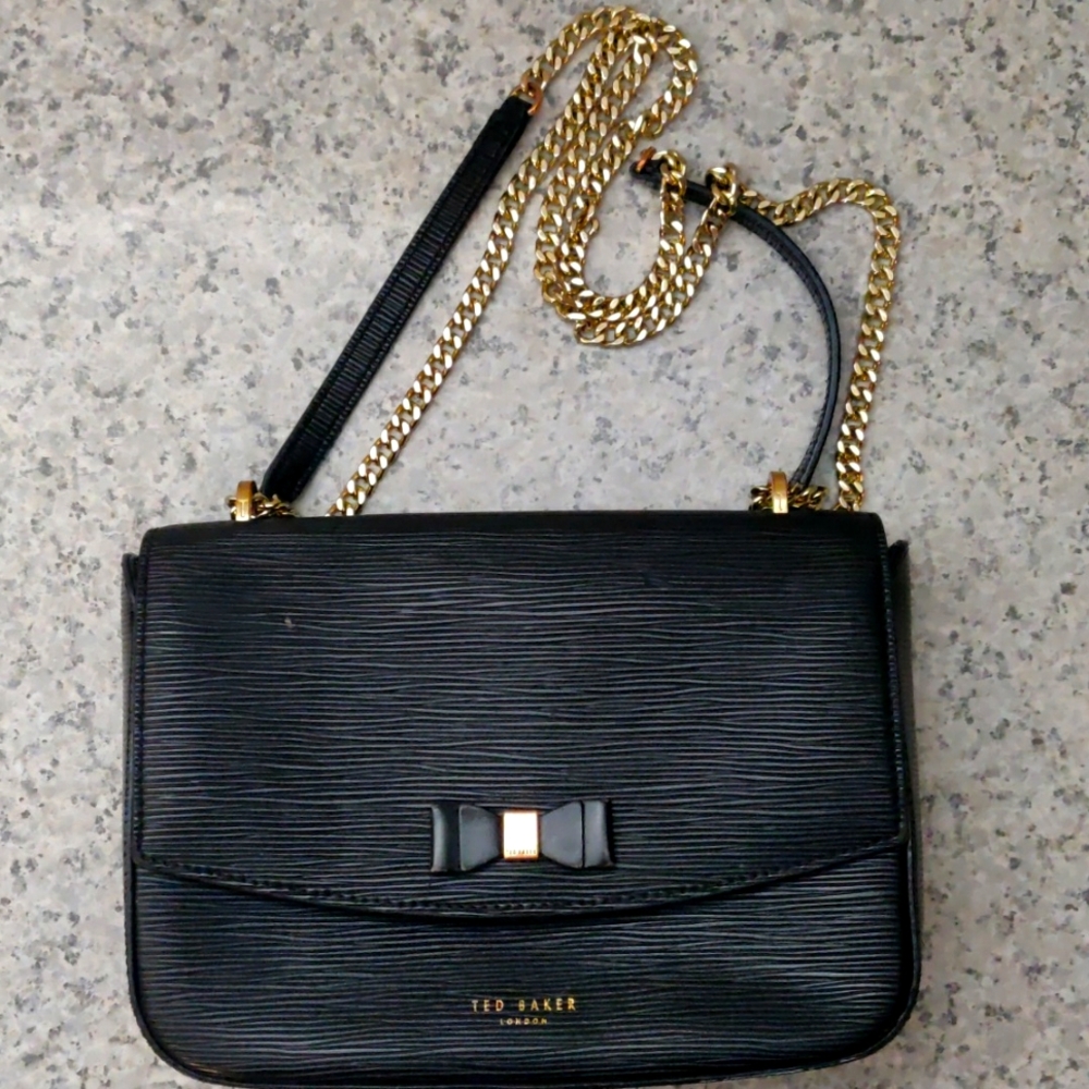 Ted Baker Women's Black Leather Danieel Leather Shoulder Bag